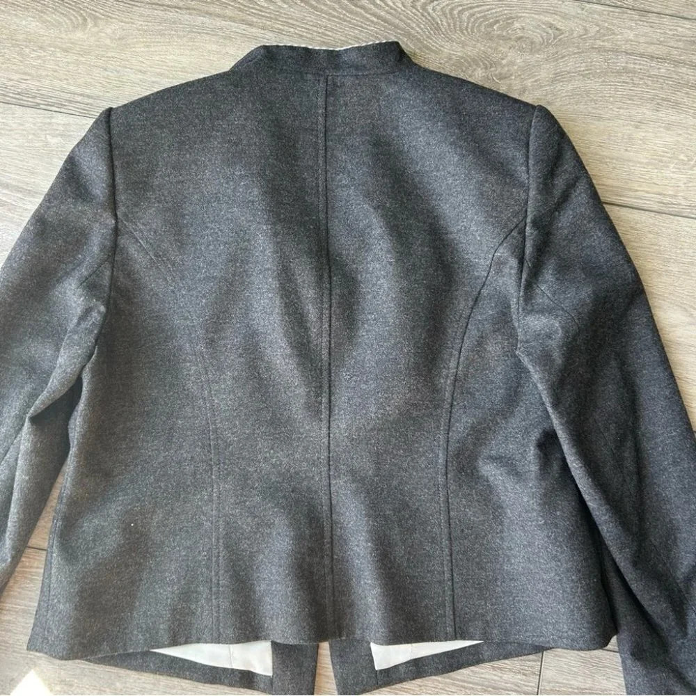 Vintage Tullo Stand Collar Wool Blazer Made  in Germany - Picture 13 of 15